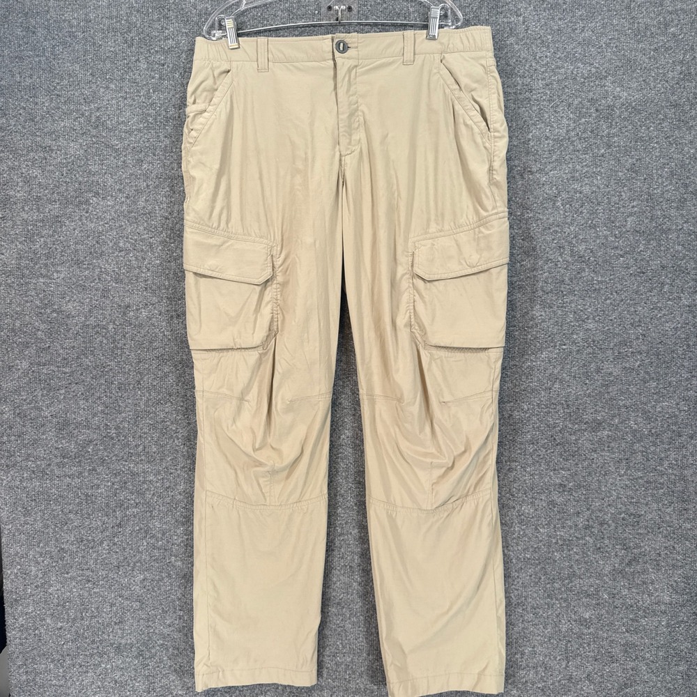 Under Armour Cargo Pants Mens 38x32 Tan Tactical Hiking Outdoor Utility Stretch